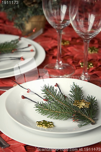 Image of Christmas dinner table