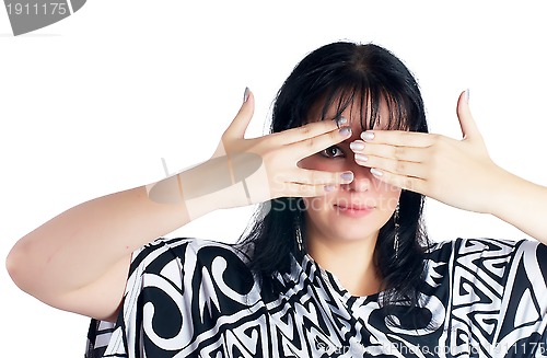 Image of Woman covering eyes