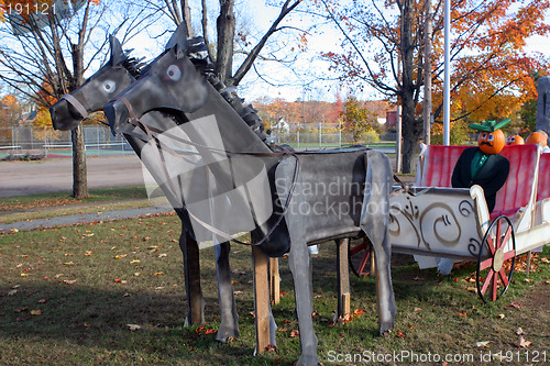 Image of Pumpkin people carriage