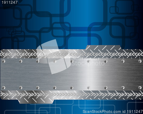 Image of Technological blue background