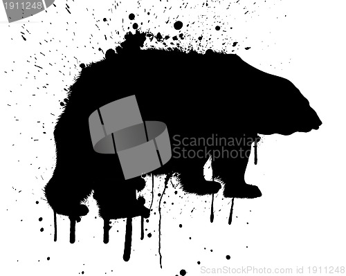 Image of grunge bear