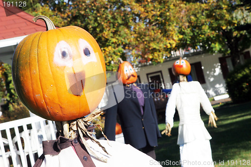 Image of Pumpkin people wedding