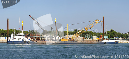 Image of Construction barge