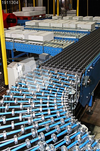 Image of Conveyor rollers line