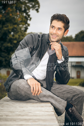 Image of young man outdoor