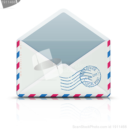 Image of Airmail post envelope