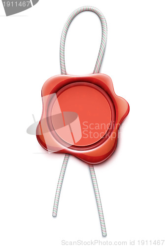 Image of Red wax seal
