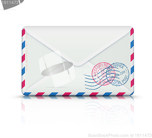 Image of Airmail post envelope