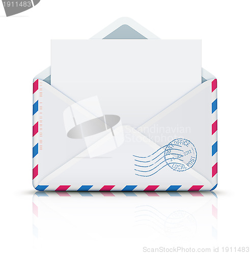 Image of Airmail post envelope