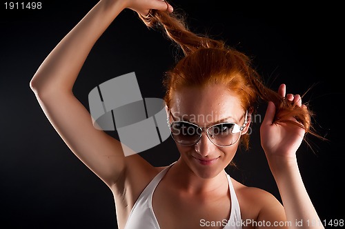 Image of Pretty red-hair girl