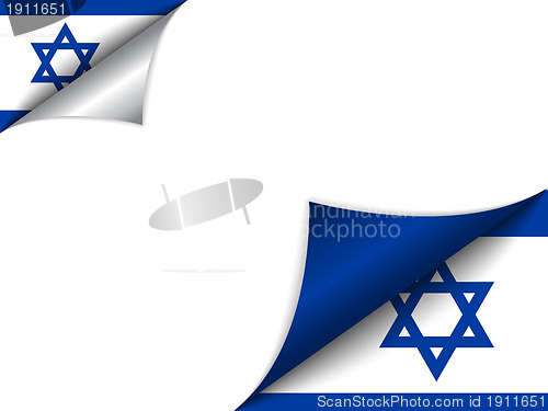 Image of Israel Country Flag Turning Page