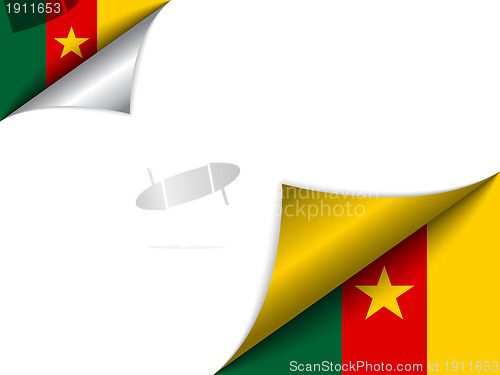 Image of Cameroon Country Flag Turning Page