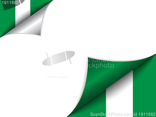 Image of Nigeria Country Flag Turning Page