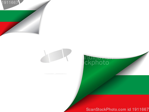 Image of Bulgaria Country Flag Turning Page