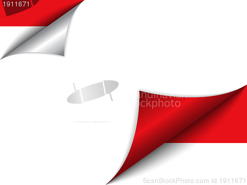 Image of Monaco Country Flag Turning Page