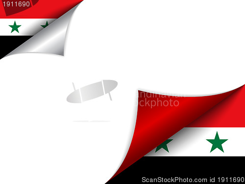 Image of Syria Country Flag Turning Page