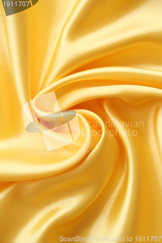 Image of Smooth elegant golden silk can use as background 