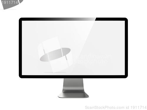 Image of Modern 4k Widescreen Lcd Monitor.