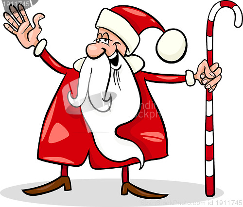 Image of santa claus cartoon christmas illustration