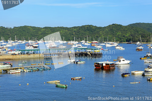 Image of yacht in bay