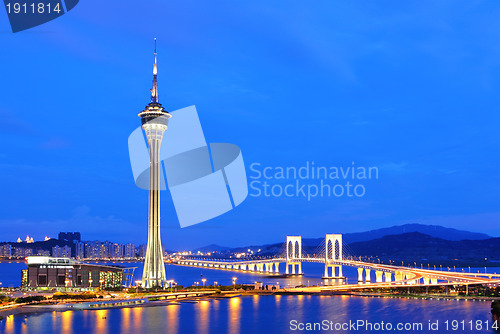 Image of Macau at night