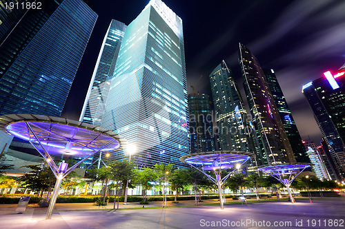 Image of Singapore City at dusk