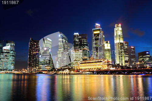 Image of Singapore by night
