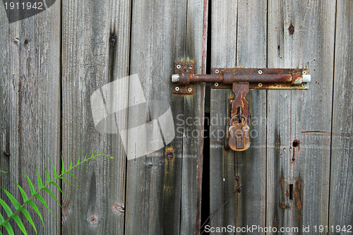 Image of old door lock