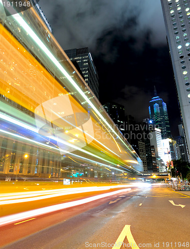Image of traffic in urban at night