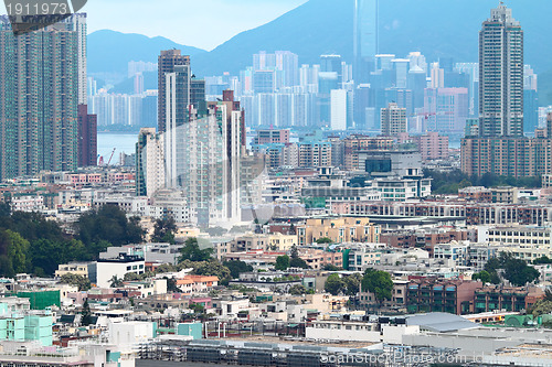Image of downtown of Hong Kong city