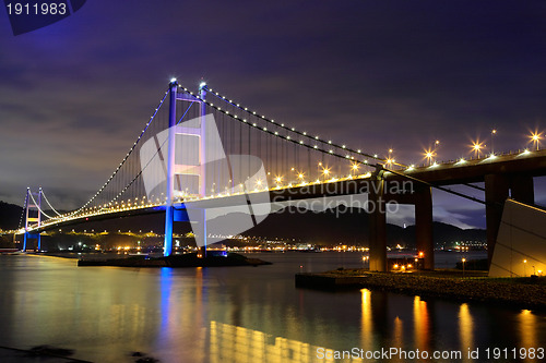 Image of Tsing Ma Bridge at Hong kong