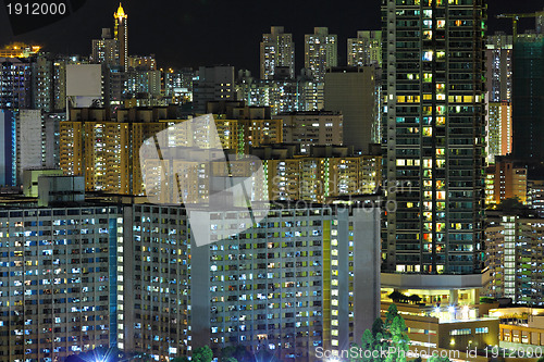 Image of Hong Kong crowded urban