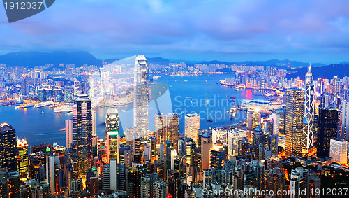 Image of Hong Kong at night