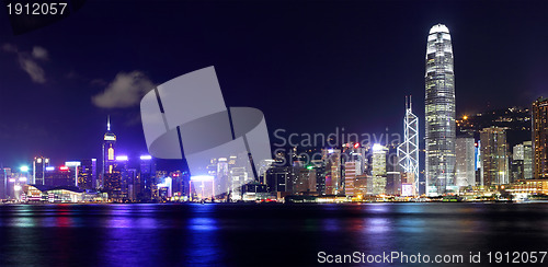 Image of Hong Kong city at night