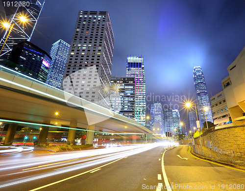 Image of traffic in urban at night