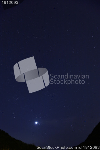 Image of star at night sky
