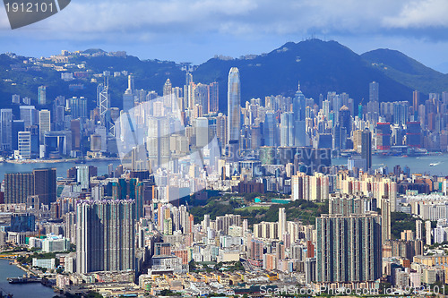 Image of downtown of Hong Kong city