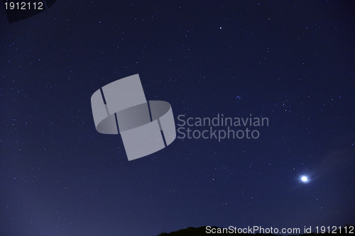 Image of star at night sky