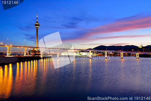 Image of Macau at night