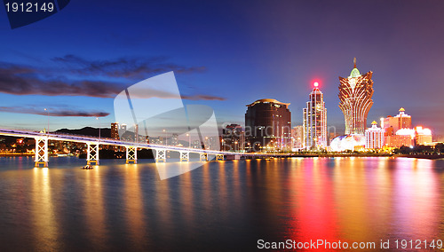 Image of Macau at night