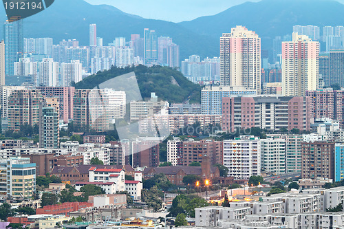 Image of downtown of Hong Kong city