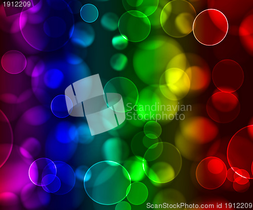 Image of Colorful bokeh abstract light background