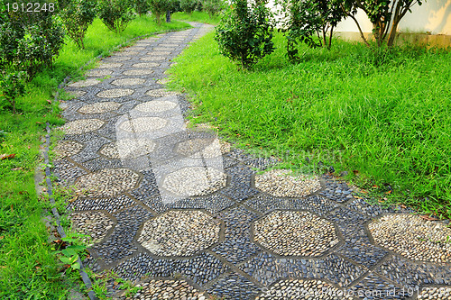 Image of path in park