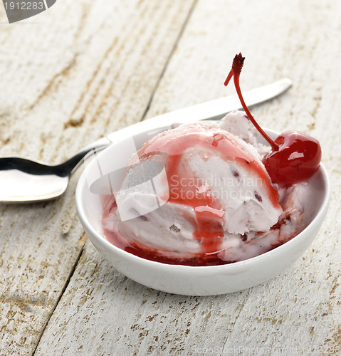 Image of Vanilla And Cherry Ice Cream