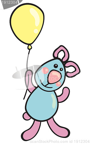 Image of Teddy with balloon