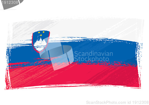 Image of Grunge Slovenia flag