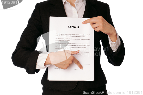 Image of Signing of a contract