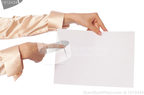 Image of white blank paper