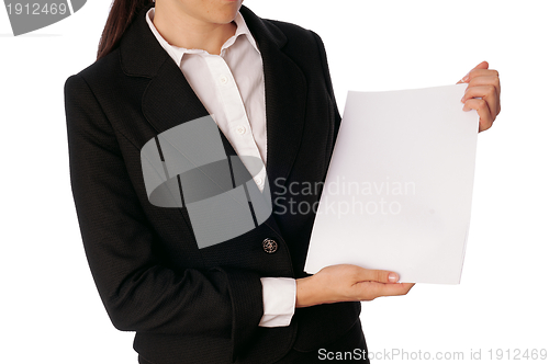Image of white blank paper