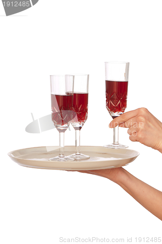 Image of three glasses champagne